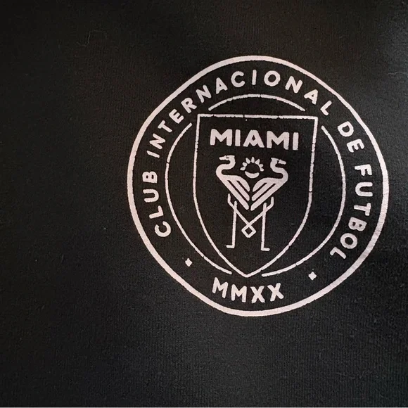 Messi 10 Inter Miami Youth Graphic Hoodie Large Black Cotton Blend - Picture 3 of 7